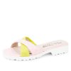 Sandals Paul Mayer | Pop Criss-Cross Lug Sole Sandal Blush Pink/Lime