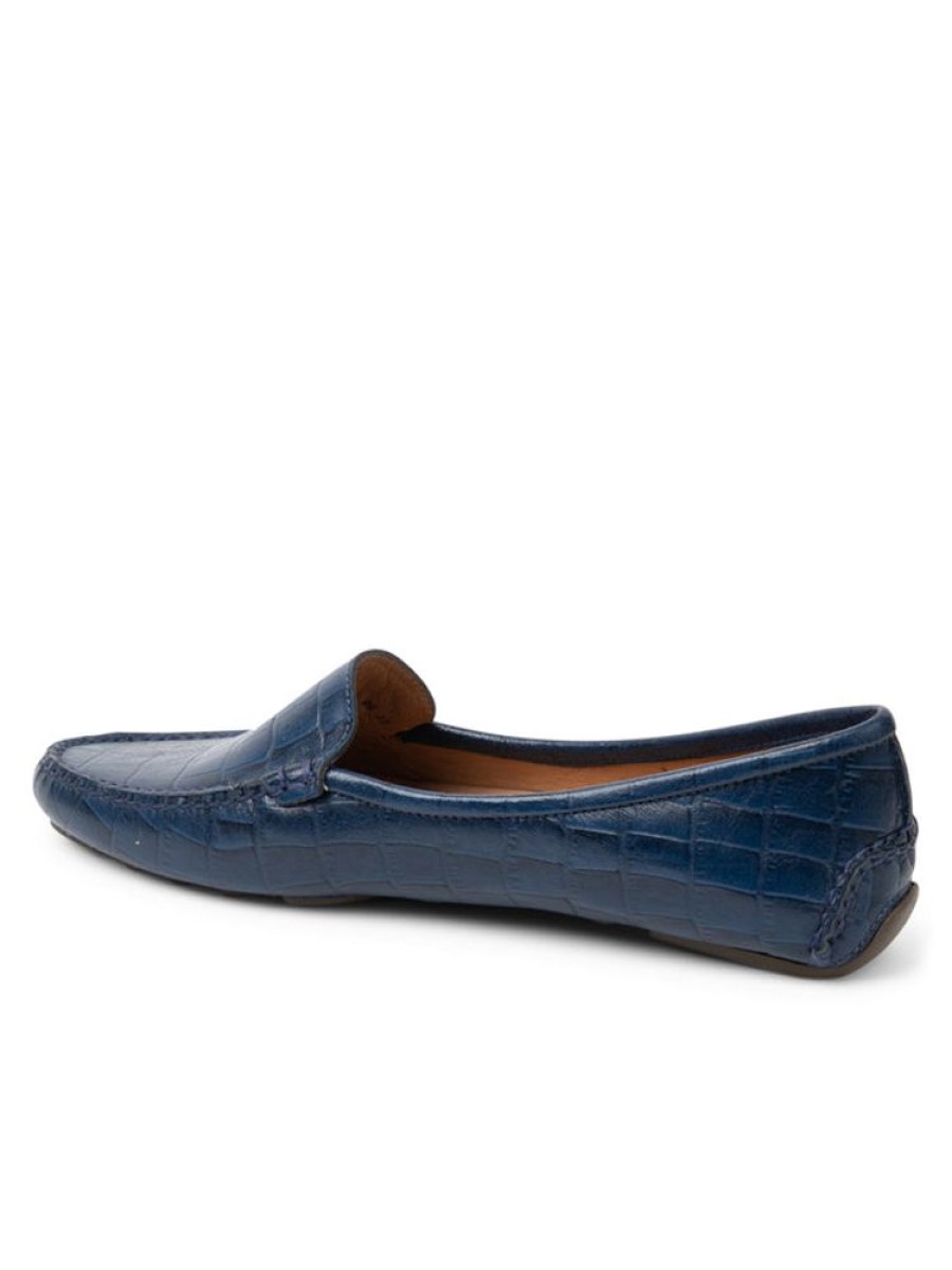 Sport Patricia Green | Jillian Driving Moccasin In Crocodile Navy Crocodile