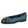 The Lug Sole Paul Mayer | Best Lug Sole Ballet Black Patent/Teal Leather