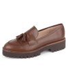 Loafers & Oxfords Patricia Green | Beckham Tassel Lug Loafer Chocolate