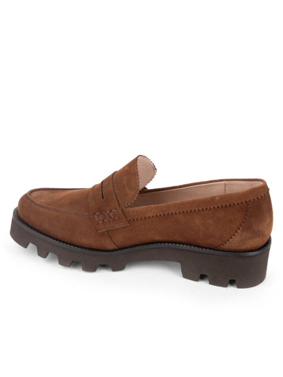 Casual Patricia Green | Vince Lug Sole Penny Loafer Chocolate