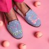 Smoking Slippers By Paige | Needlepoint Loafer In Golf Multi