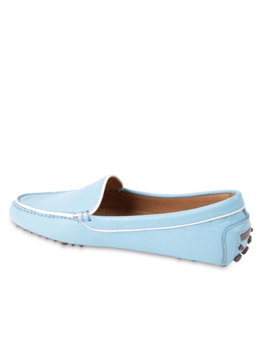 Driving Moccasins Patricia Green | Jill Piped Driving Moccasin Sky Blue