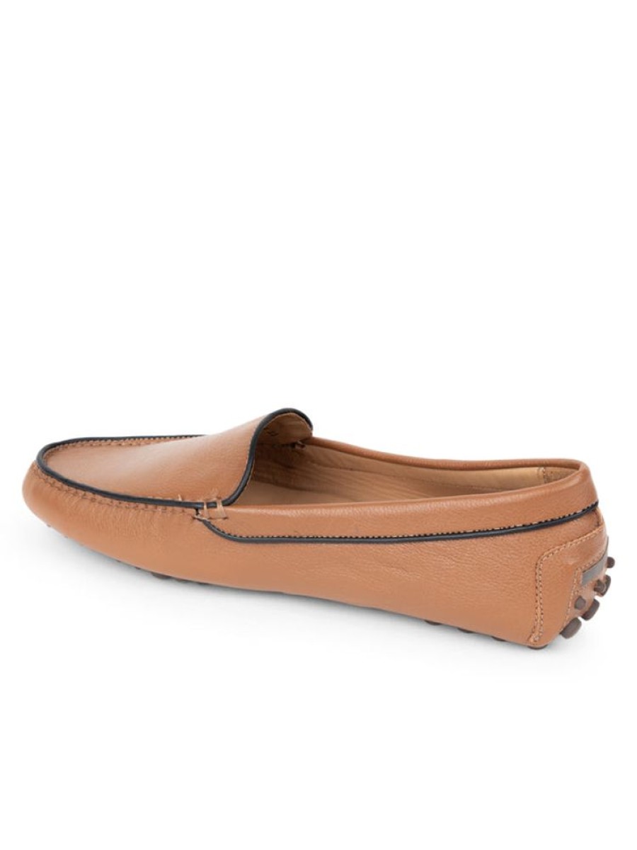 Driving Moccasins Patricia Green | Jill Piped Driving Moccasin Chocolate/Black Piping