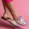 Clogs & Mules By Paige | Needlepoint Mule Preppy Paisley