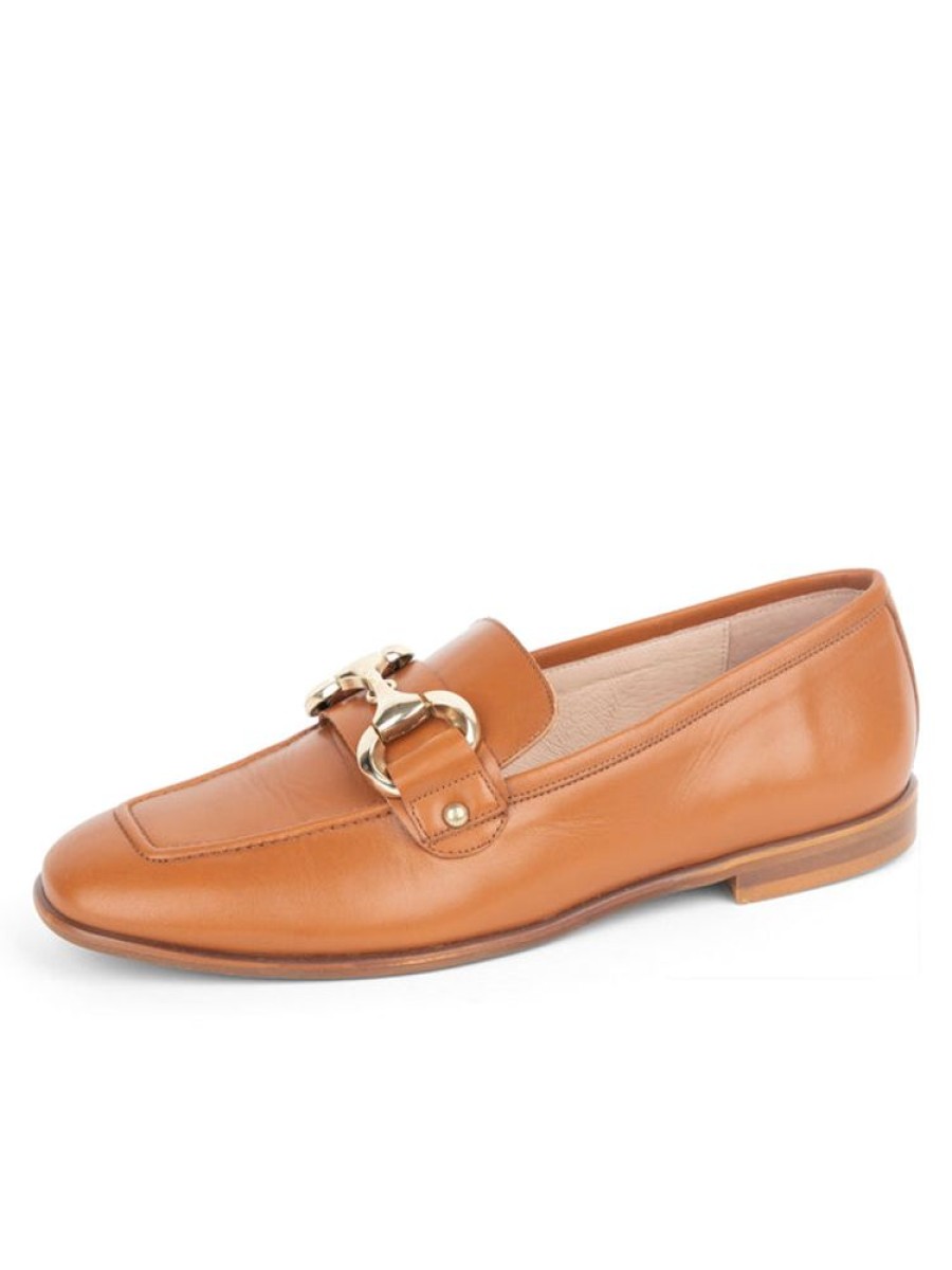 Loafers & Oxfords Patricia Green | Harlow Horsebit Loafer Cognac