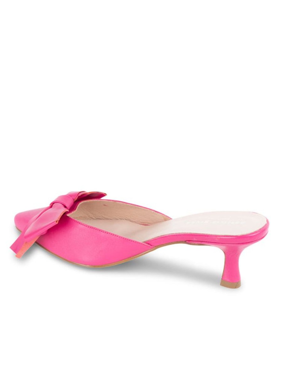 Kitten Heels Patricia Green | Malibu Kitten Heel Mule Hot Pink