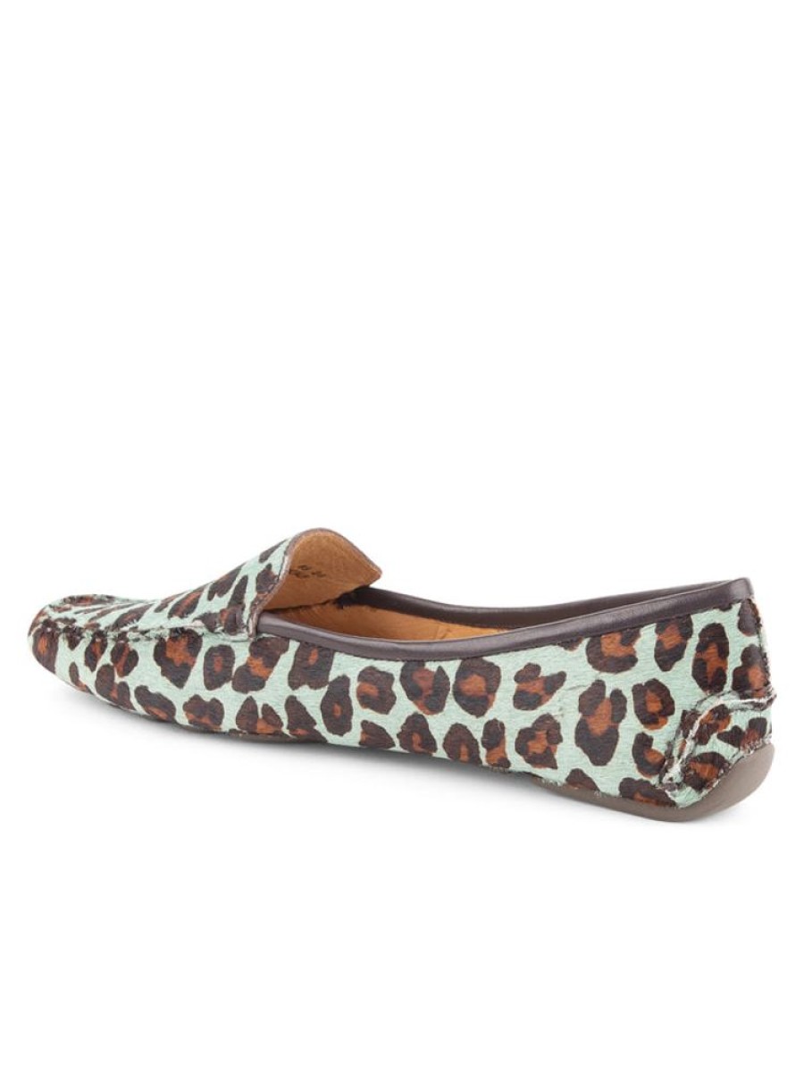 Driving Moccasins Patricia Green | Jillian Driving Moccasin In Haircalf Teal Blue Leopard