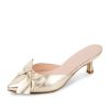 Kitten Heels Patricia Green | Malibu Kitten Heel Mule Gold