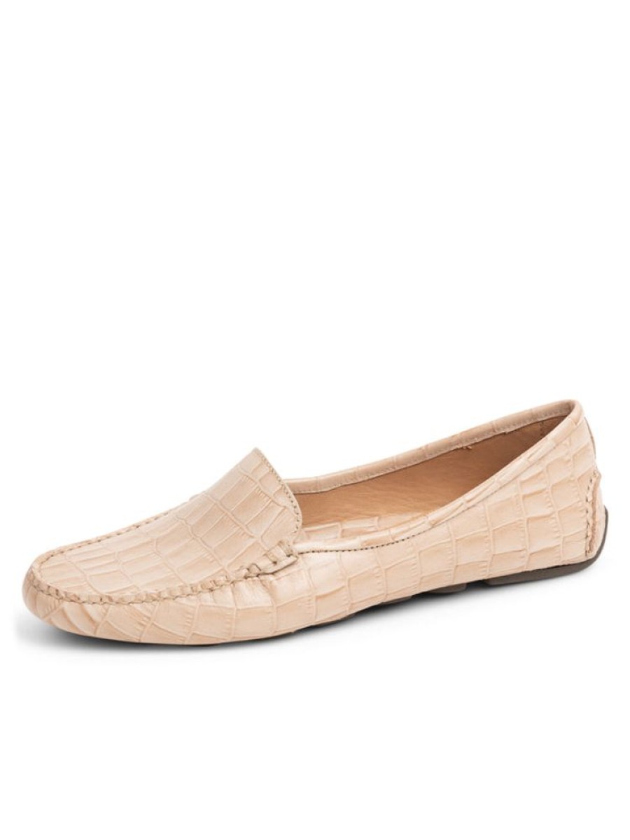 Sport Patricia Green | Jillian Driving Moccasin In Crocodile Tan Crocodile