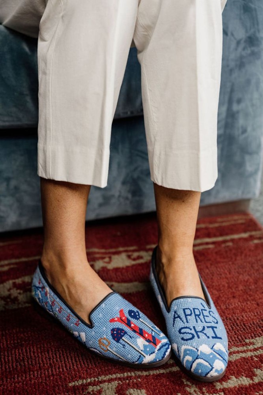 Sport By Paige | Needlepoint Loafer In Apres Ski Blue