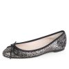 Flats Paul Mayer | Luxe Snake Ballet Flat Silver Snake