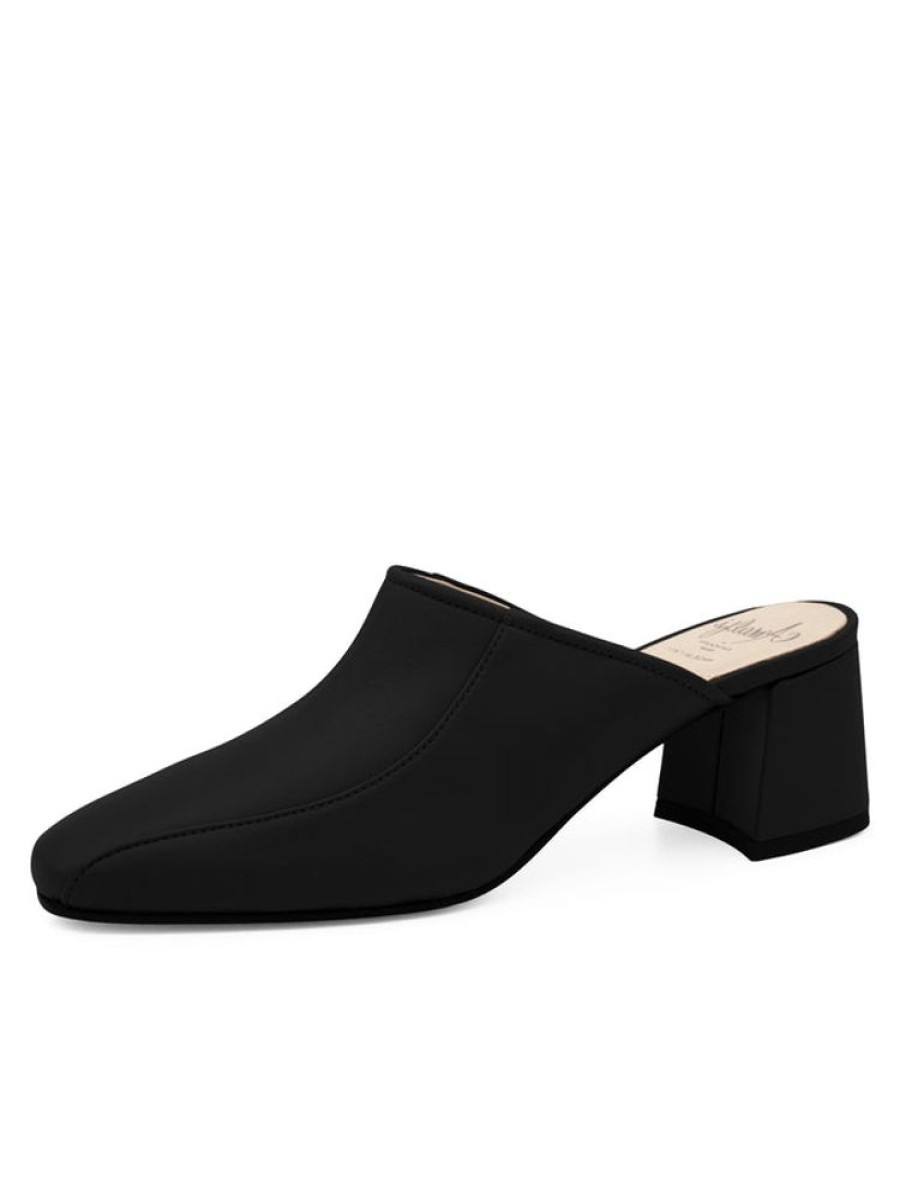 Clogs & Mules Amalfi by Rangoni | Silene Black Parmasoft