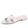 Sandals Patricia Green | Hallie Flat Sandal Silver