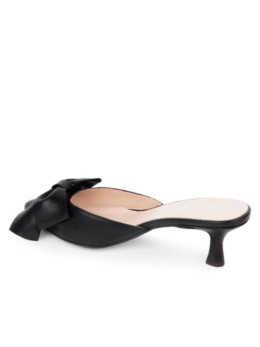 Clogs & Mules Patricia Green | Malibu Kitten Heel Mule Black