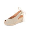 Wedges Patricia Green | Dolce Slingback Espadrille Natural Lurex