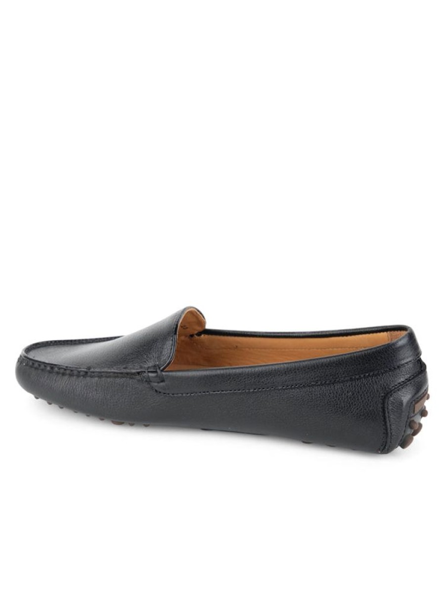 Casual Patricia Green | Jill Piped Driving Moccasin Black