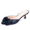 Kitten Heels Patricia Green | Malibu Kitten Heel Mule Navy