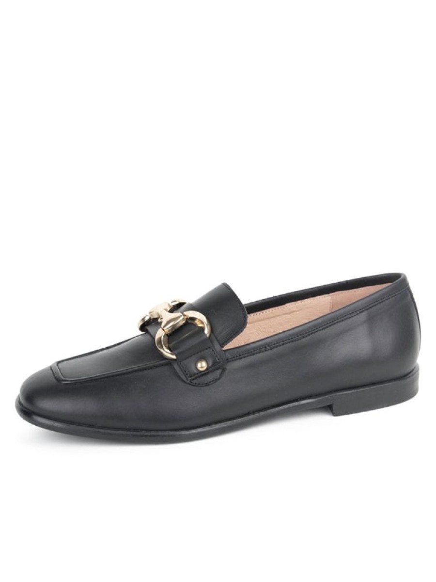 Flats Patricia Green | Harlow Horsebit Loafer Black