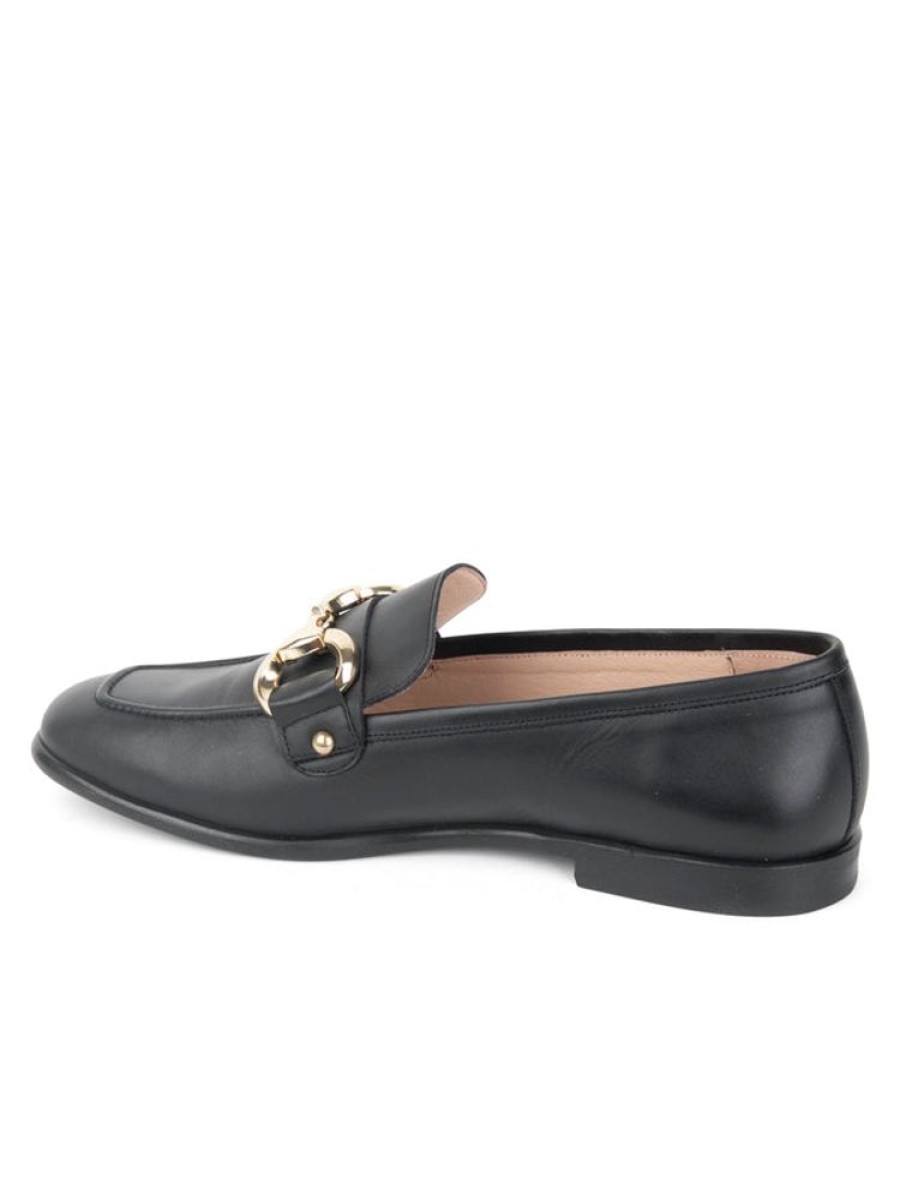 Flats Patricia Green | Harlow Horsebit Loafer Black