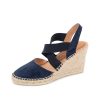 Espadrilles Patricia Green | Mila Espadrille With Elastic Straps Navy