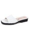 Sandals Paul Mayer | Park Quilted Lug Sole Sandal White