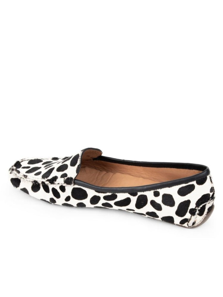 Driving Moccasins Patricia Green | Jillian Driving Moccasin Black & White Dalmation