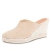 Wedges Patricia Green | Levi Slip-On Mule Espadrille Nude