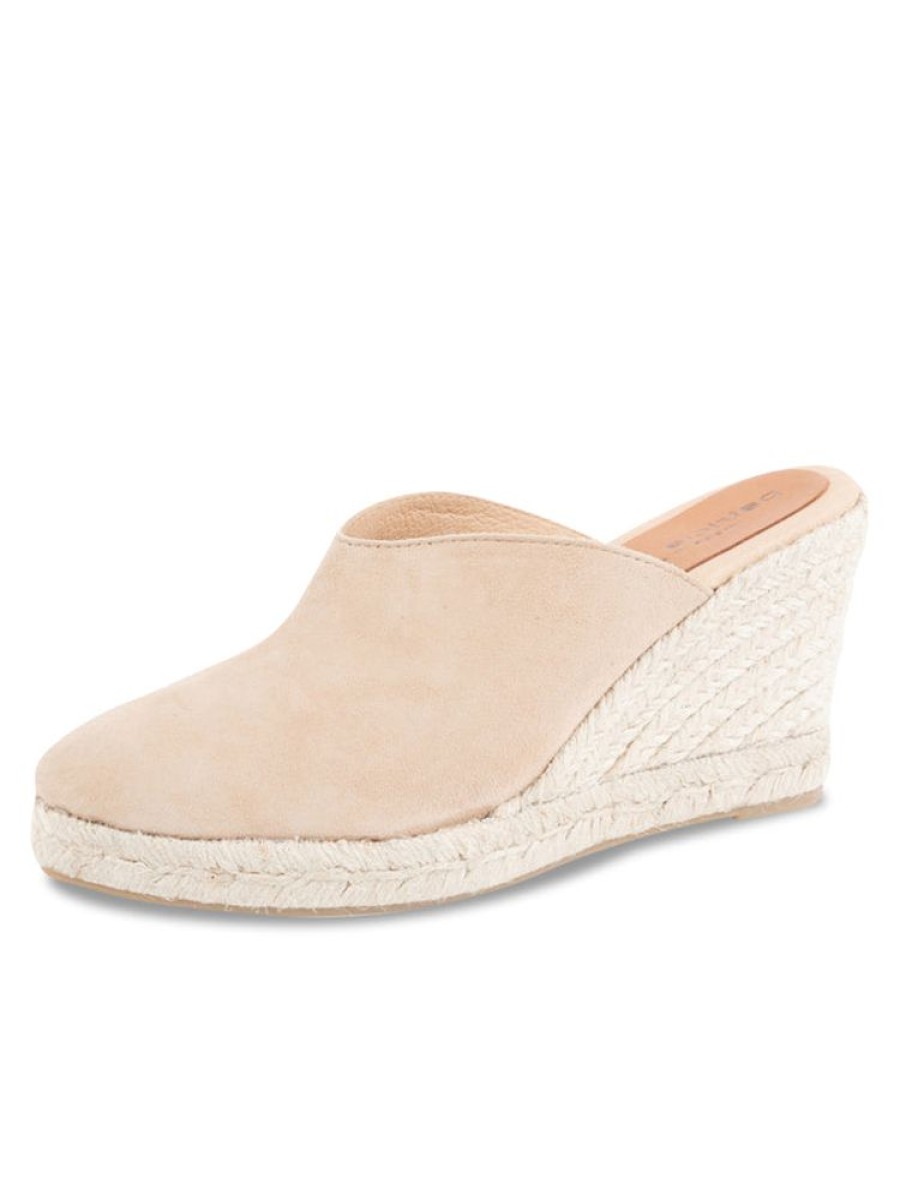 Wedges Patricia Green | Levi Slip-On Mule Espadrille Nude