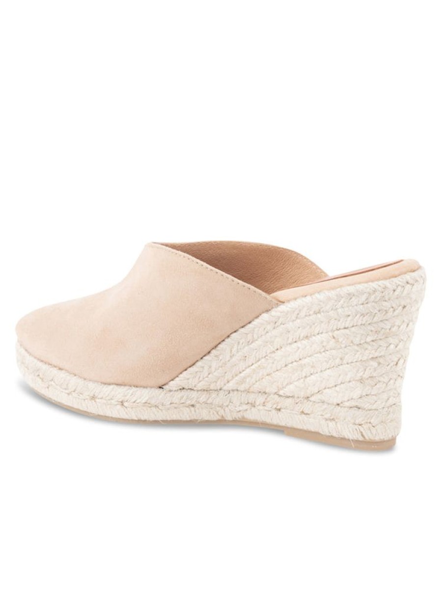 Wedges Patricia Green | Levi Slip-On Mule Espadrille Nude