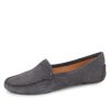 Flats Patricia Green | Jillian Driving Moccasin In Suede Charcoal