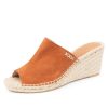 Wedges Patricia Green | Shen Peep-Toe Espadrille Cognac