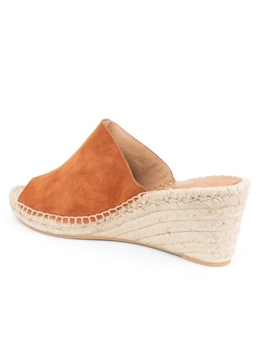 Wedges Patricia Green | Shen Peep-Toe Espadrille Cognac