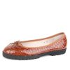 Loafers & Oxfords Paul Mayer | Bingo Lug Sole Ballet Cognac Crocodile