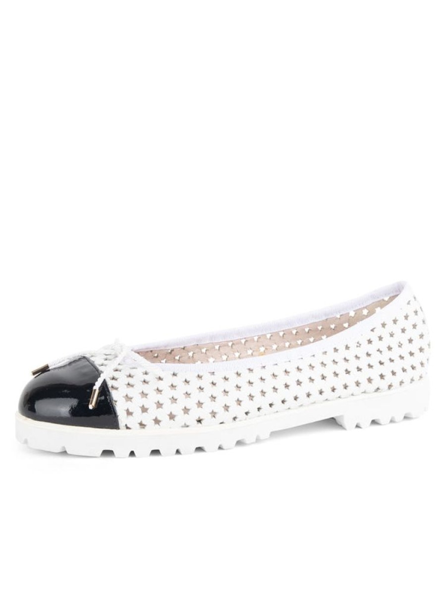 The Lug Sole Paul Mayer | Brandy Perforated Lug Sole Ballet Black/White/White Lug Sole