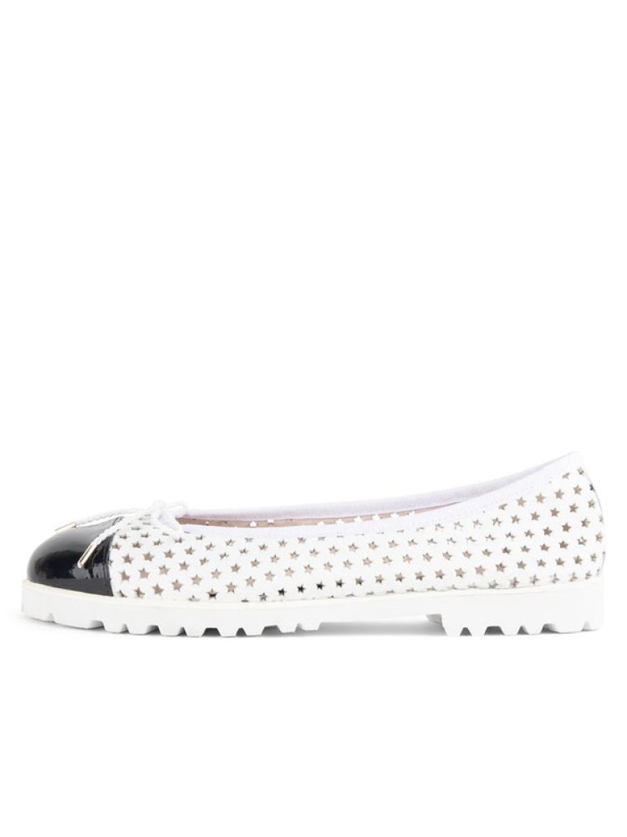 The Lug Sole Paul Mayer | Brandy Perforated Lug Sole Ballet Black/White/White Lug Sole