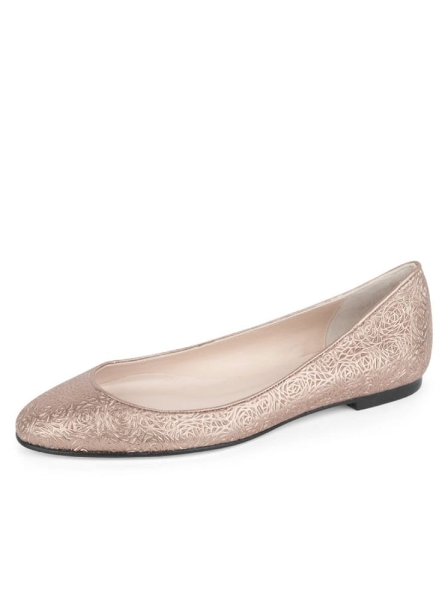 Flats Paul Mayer | Must Laser Cut Ballet Flat Rose Gold