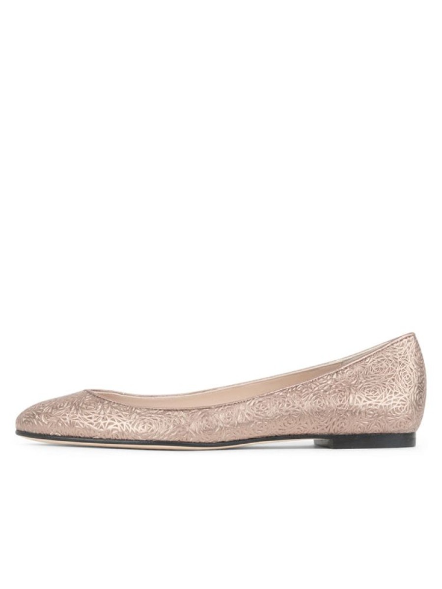 Flats Paul Mayer | Must Laser Cut Ballet Flat Rose Gold