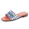 Sandals By Paige | Needlepoint Sandal In Hydrangea Blue