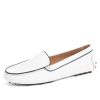 Driving Moccasins Patricia Green | Jill Piped Driving Moccasin White