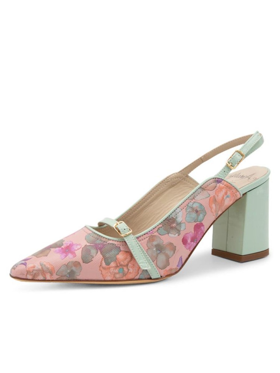 Pumps Amalfi by Rangoni | Ibisco Bridal Nova Roz Cross / Aqua Marina Vernice