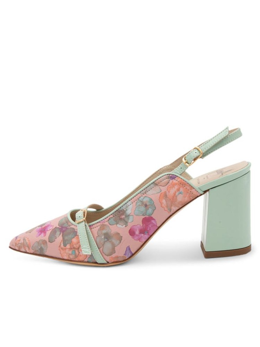 Pumps Amalfi by Rangoni | Ibisco Bridal Nova Roz Cross / Aqua Marina Vernice