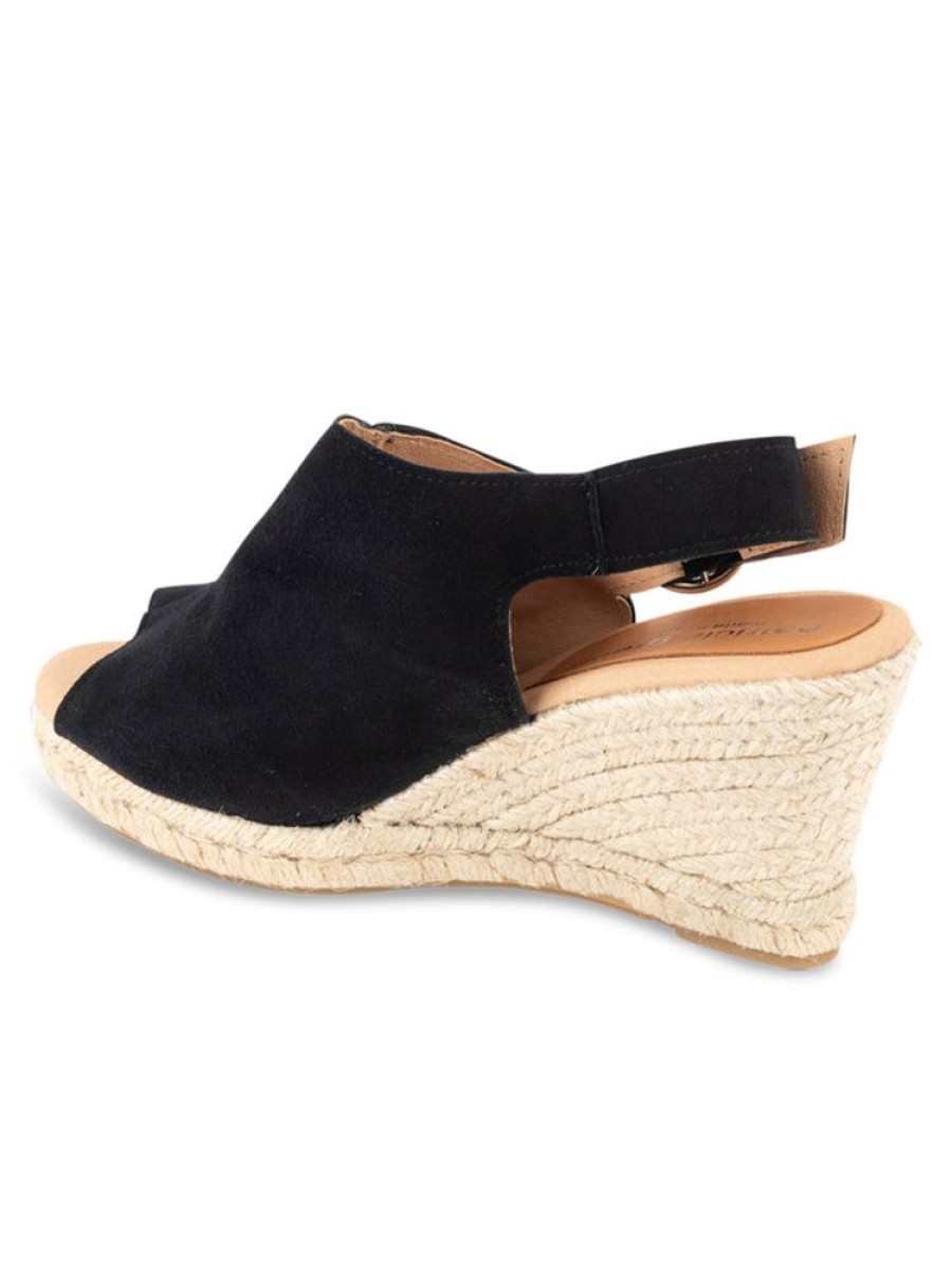 Wedges Patricia Green | Belle Espadrille Black