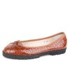 Casual Paul Mayer | Bingo Lug Sole Ballet Cognac Crocodile