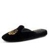 Slippers Patricia Green | Diana Embroidered Velvet Slipper Black