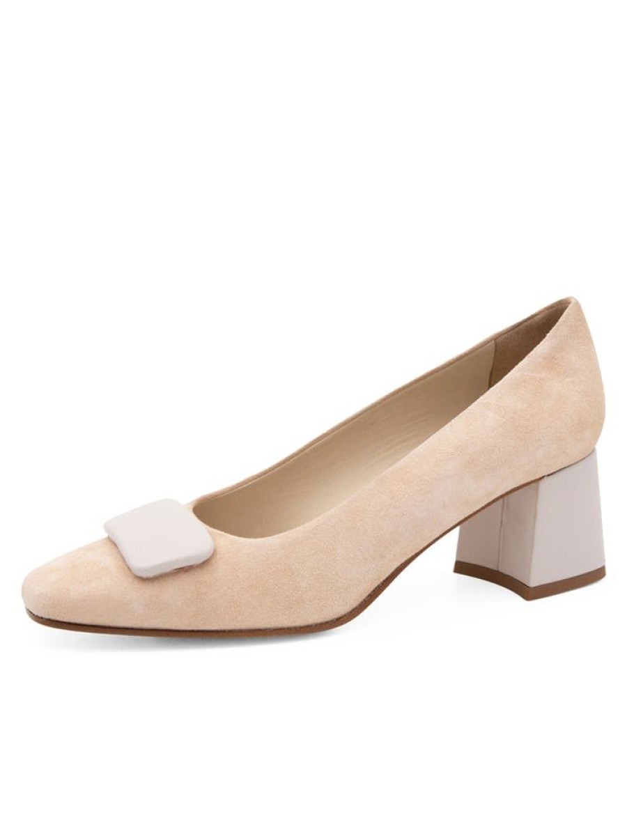 Pumps Amalfi by Rangoni | Saggina Nude Cashmere Nuvola Parmasoft