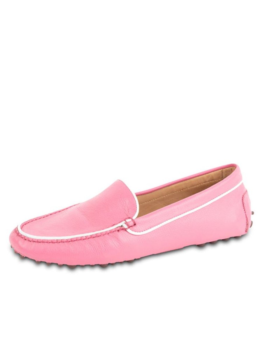 Driving Moccasins Patricia Green | Jill Piped Driving Moccasin Hot Pink