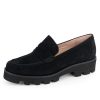 Casual Patricia Green | Vince Lug Sole Penny Loafer Black