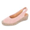 Wedges Patricia Green | Valencia Closed Toe Slingback Espadrille Blush Pink