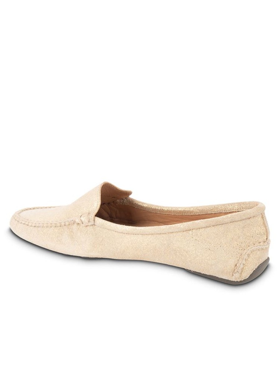 Driving Moccasins Patricia Green | Jillian Driving Moccasin In Suede Gold